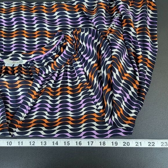 Boden Womens Dolly Top Blouse Size 8 Multicolor Long Sleeve Popover Geometric - Picture 6 of 7